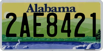 AL license plate 2AE8421