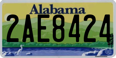 AL license plate 2AE8424