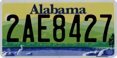 AL license plate 2AE8427