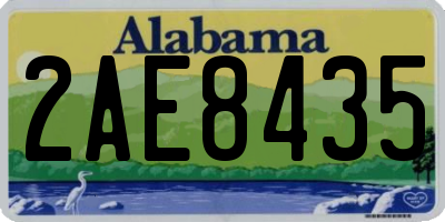 AL license plate 2AE8435