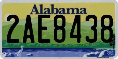 AL license plate 2AE8438