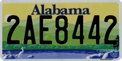 AL license plate 2AE8442