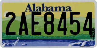 AL license plate 2AE8454