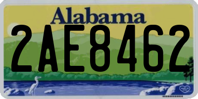 AL license plate 2AE8462