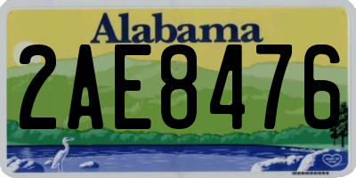 AL license plate 2AE8476