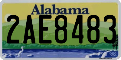 AL license plate 2AE8483