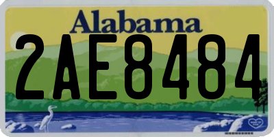AL license plate 2AE8484