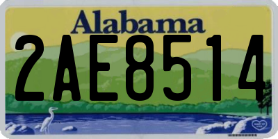 AL license plate 2AE8514