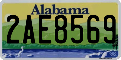 AL license plate 2AE8569