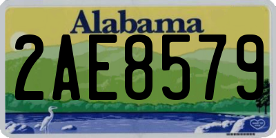 AL license plate 2AE8579