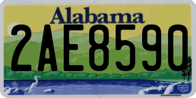 AL license plate 2AE8590