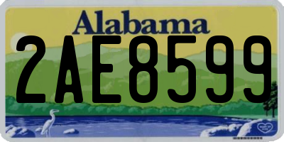 AL license plate 2AE8599
