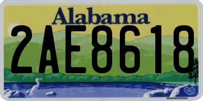 AL license plate 2AE8618