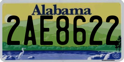 AL license plate 2AE8622