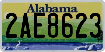 AL license plate 2AE8623