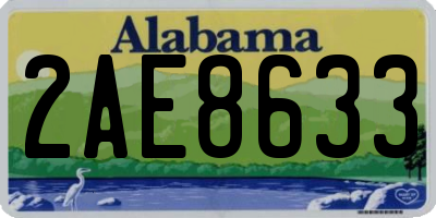 AL license plate 2AE8633