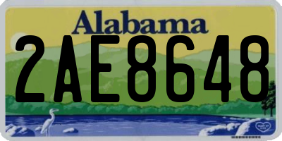 AL license plate 2AE8648