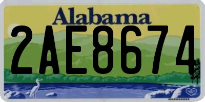 AL license plate 2AE8674