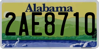 AL license plate 2AE8710