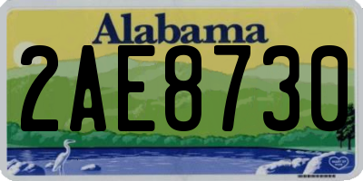 AL license plate 2AE8730