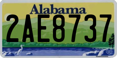 AL license plate 2AE8737