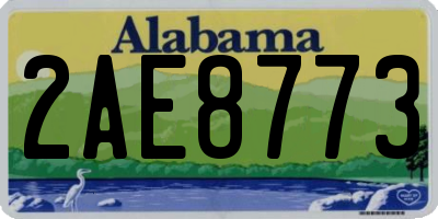 AL license plate 2AE8773