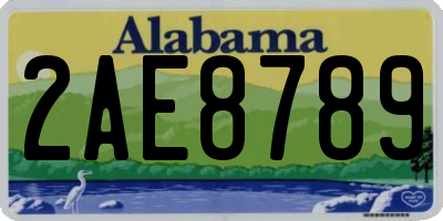 AL license plate 2AE8789