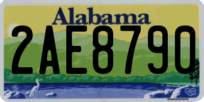 AL license plate 2AE8790