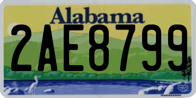 AL license plate 2AE8799