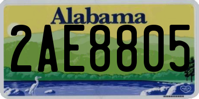AL license plate 2AE8805