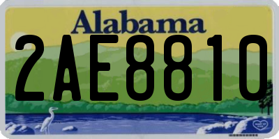 AL license plate 2AE8810