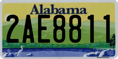 AL license plate 2AE8811