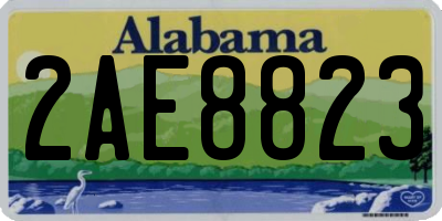 AL license plate 2AE8823