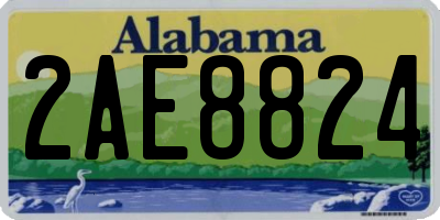 AL license plate 2AE8824