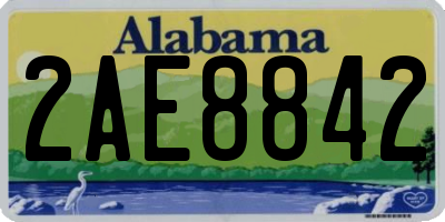 AL license plate 2AE8842