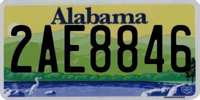 AL license plate 2AE8846