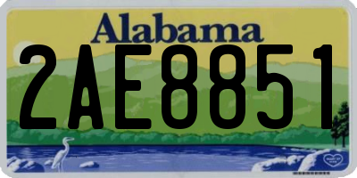 AL license plate 2AE8851