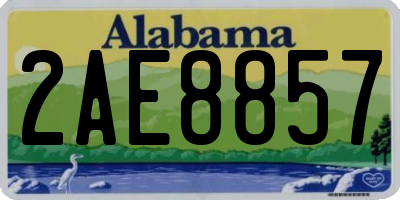AL license plate 2AE8857