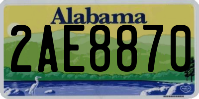 AL license plate 2AE8870