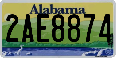 AL license plate 2AE8874