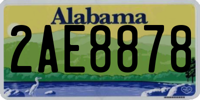 AL license plate 2AE8878
