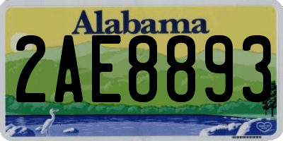 AL license plate 2AE8893