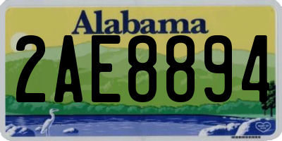 AL license plate 2AE8894