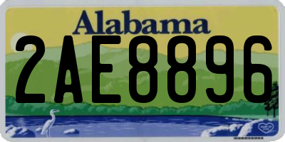 AL license plate 2AE8896