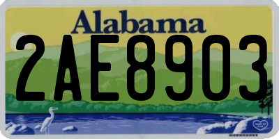 AL license plate 2AE8903