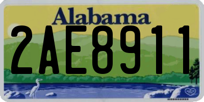 AL license plate 2AE8911