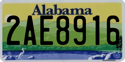 AL license plate 2AE8916