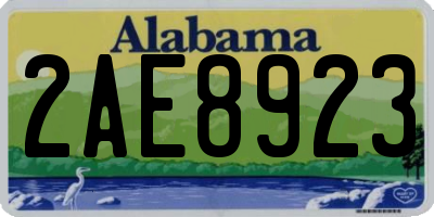 AL license plate 2AE8923