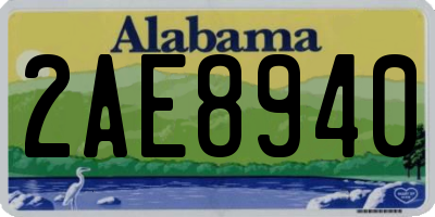 AL license plate 2AE8940