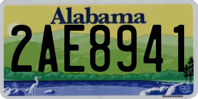 AL license plate 2AE8941